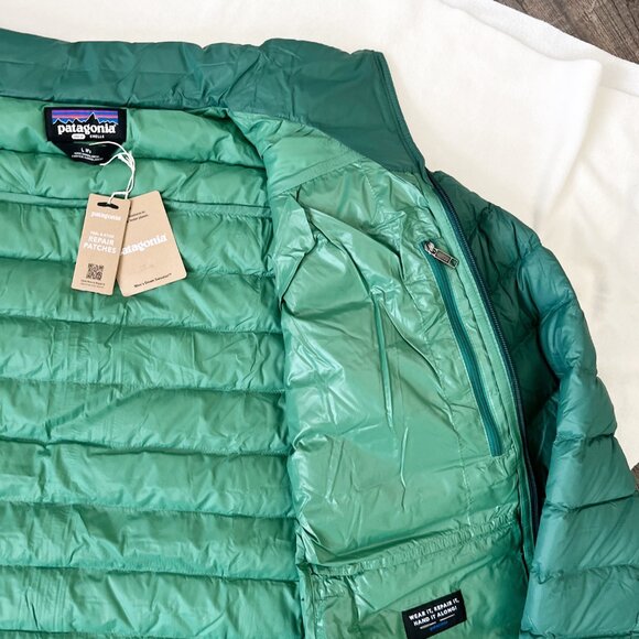 New $279 Patagonia Men's Down Sweater Puffer Jacket 84675 Gather Green Size L - Picture 15 of 16